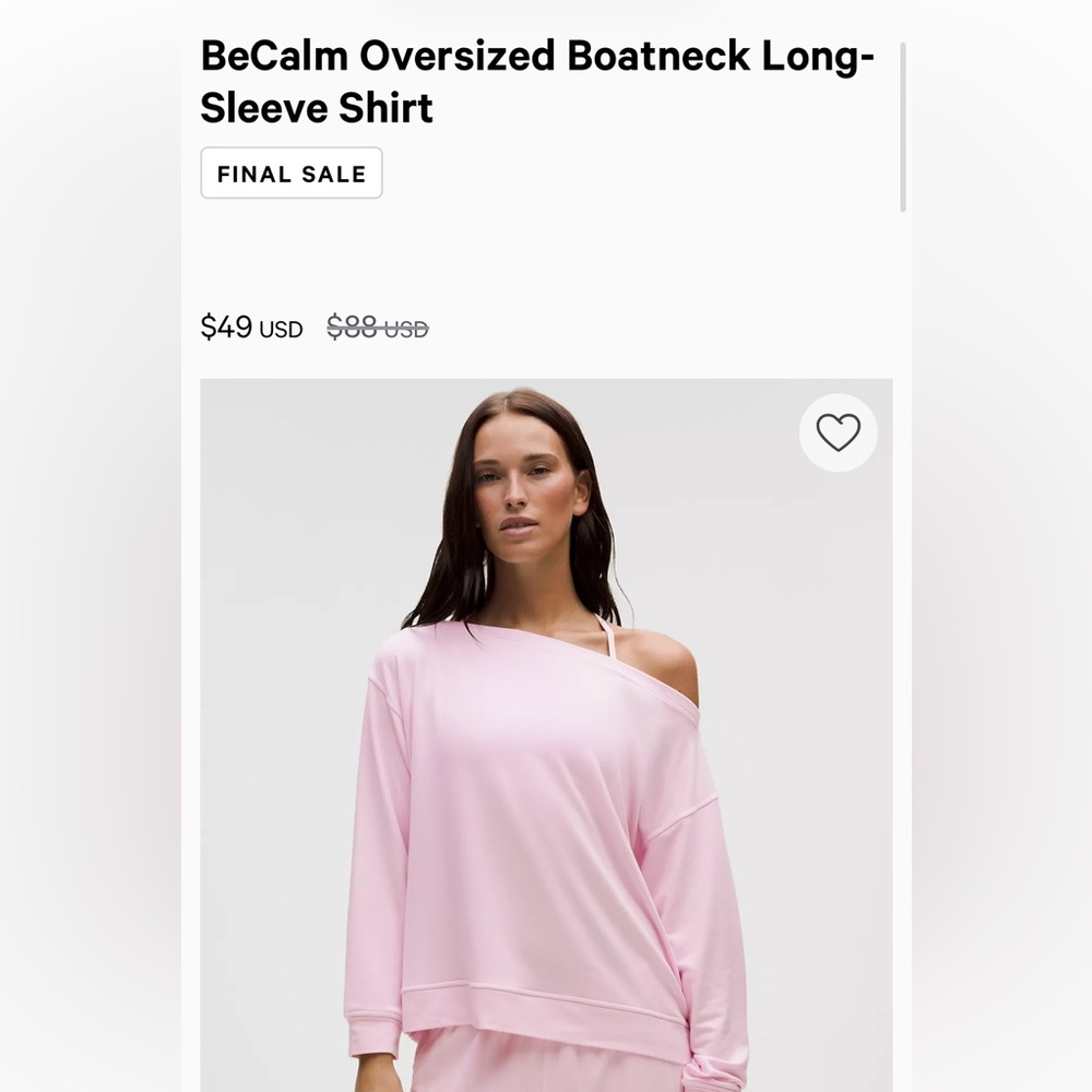 NWOT lululemon shirt